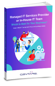 Centaris Managed IT vs In house Technician eBook Cover